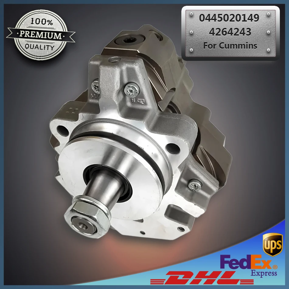 

Diesel Fuel Injection Pump Assembly 0445020149 4264243 Common Rail Pump for Cummins Engine QSB ISB 6.7L Ford Cargo Iveco