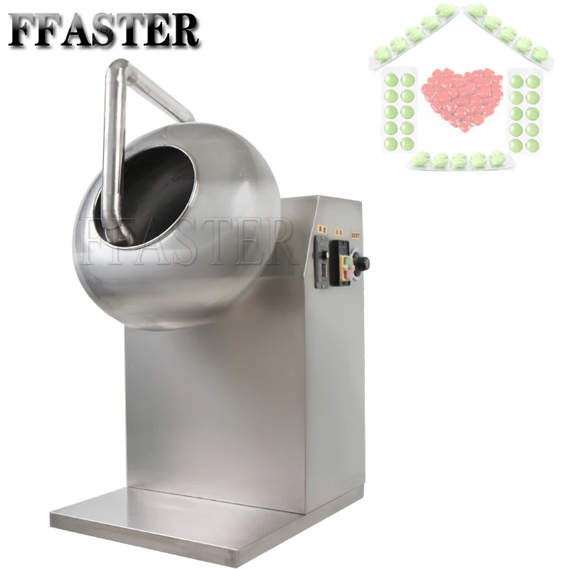 

Automatic Electric Peanut Candy Sugar Coating Spraying Machine Commercial Chocolate Nut Panning Enrobing Machines