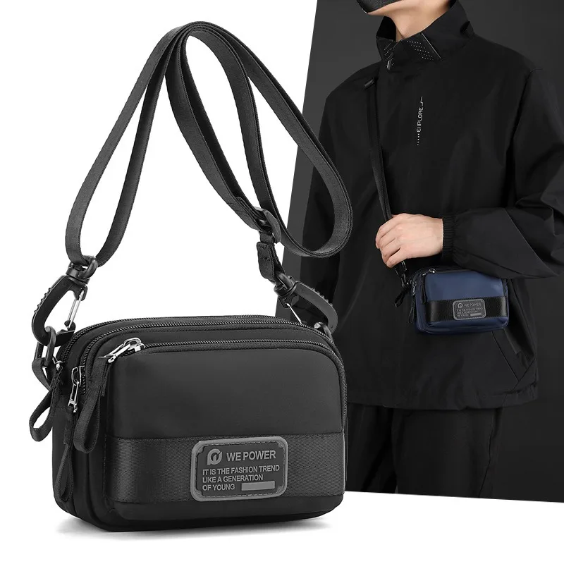 

WEPOWER New men's crossbody bag, lightweight and simple, single-shoulder bag, mini casual waist bag