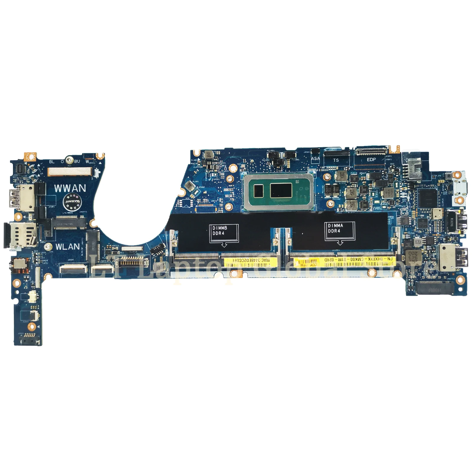 LA-G861P Notebook Mainboard For Dell Latitude 7370 09XFPT 0HX8XK 0TCDGC 0HX8XK Laptop Motherboard CPU i5 i7 8th Gen