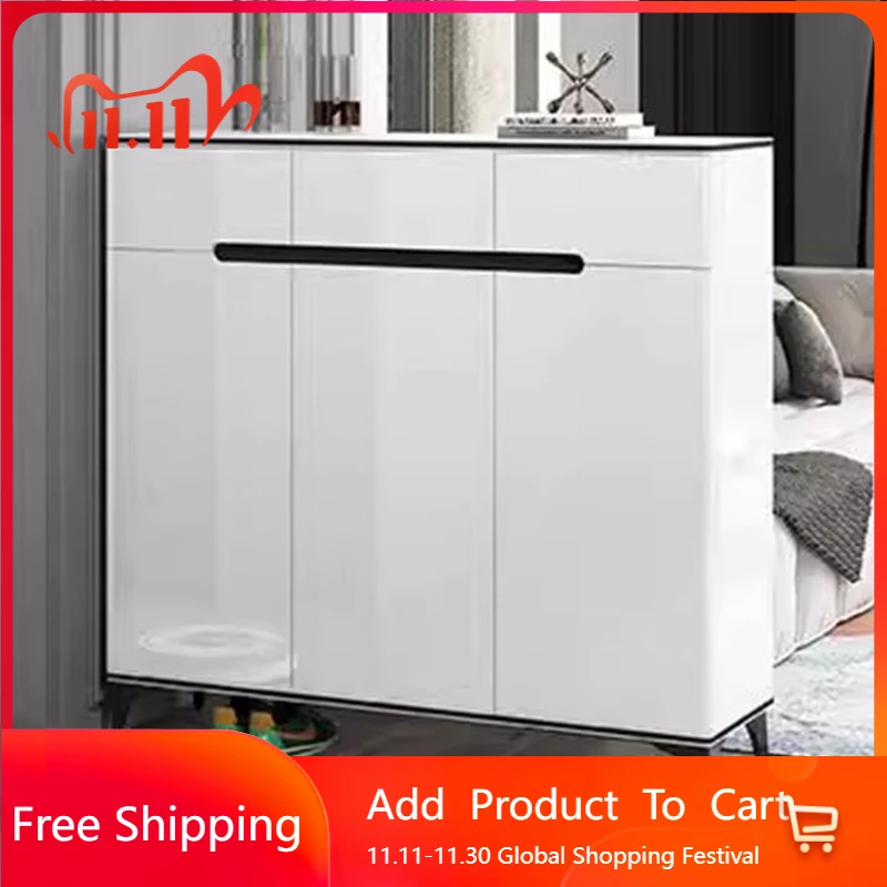 

College Dorm Essentials Organizer Shoe Shelf Space Saving Nordic Wooden Shoe Shelf Vertical Modern Muebles Entrance Furniture