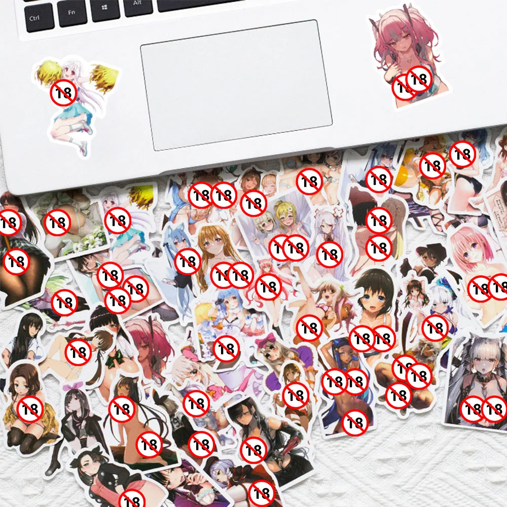 10/30/50PCS Anime Sexy Girls Hentai Stickers Graffiti Decals DIY Laptop Phone Luggage Notebook Waifu Sticker For Adult Toy Gift