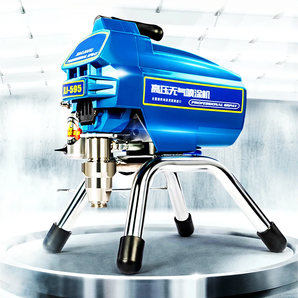 4000W spruzzatrice Airless elettrica ad alta potenza 595 695 700 macchina per verniciatura a spruzzo per uso domestico con vernice a emulsione 4L 5L 6L
