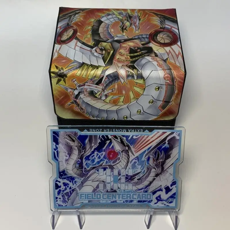 Yu-Gi-Oh Card Case Cyber Dragon Nova Network Tcg Diy High Quality Leather Action Toy Figures Anime Game Collection Storage Box