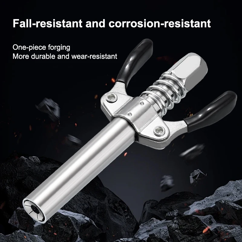 車用シリンジ潤滑剤チップグリースノズル修理用グリースカプラー10000 PSI NPTI/8オイルポンプクイックリリースグリースチップツール