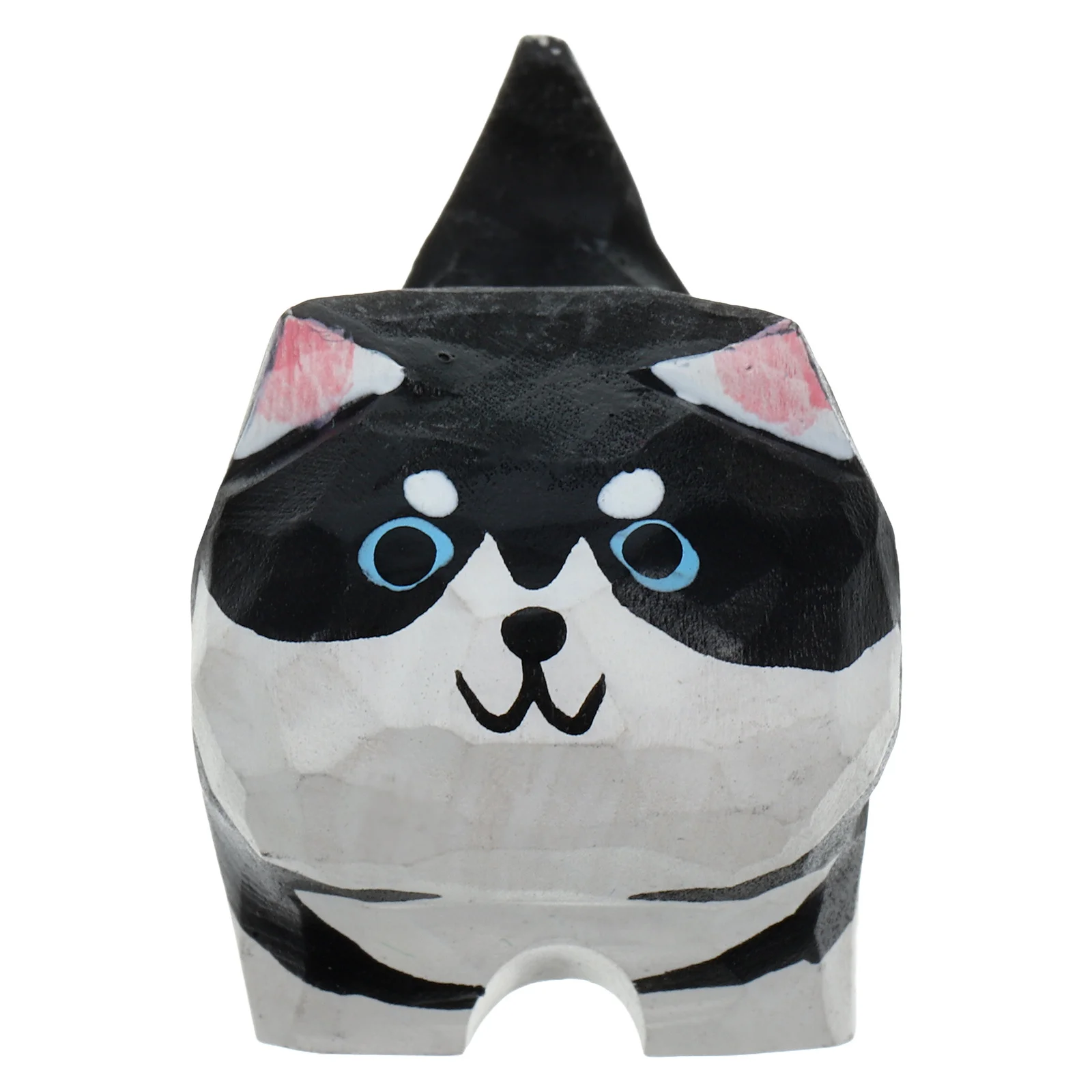 

Wooden Dog Decoration Simple Design Wood Carving Statue Home Desk Adornment Use Dog Decor Wood Ornaments for Crafts