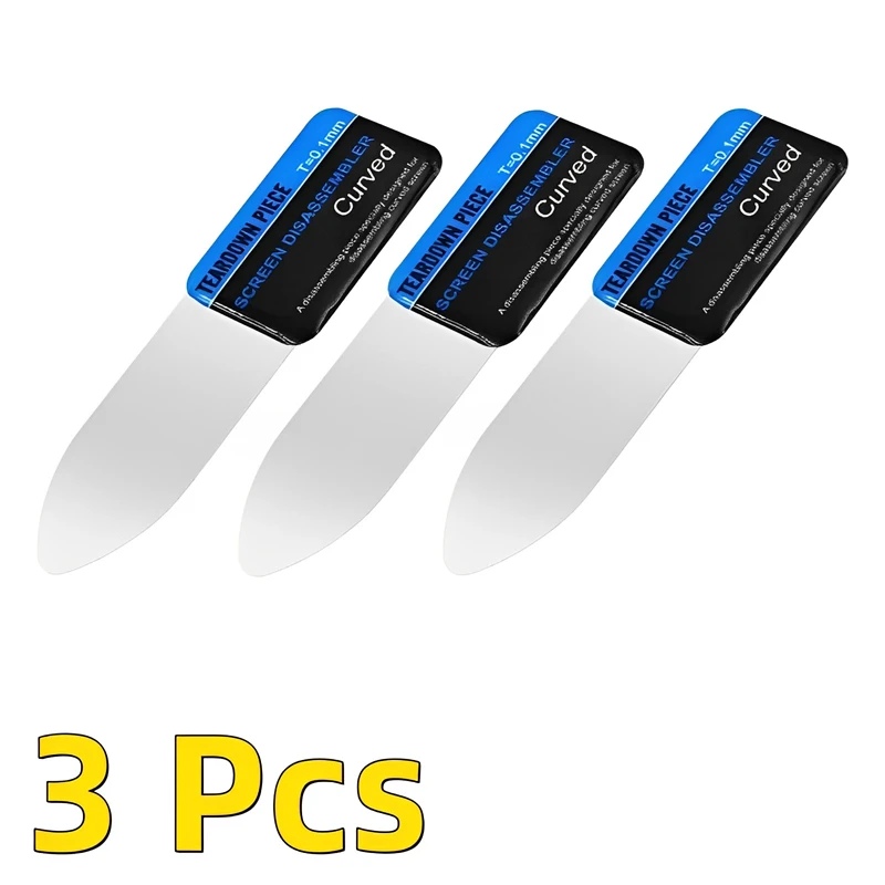 Mobiele telefoon gebogen 1-5 stuks LCD-scherm Spudger Opening Pry Card Tools Ultradunne flexibele mobiele telefoon demonteren staal metaal