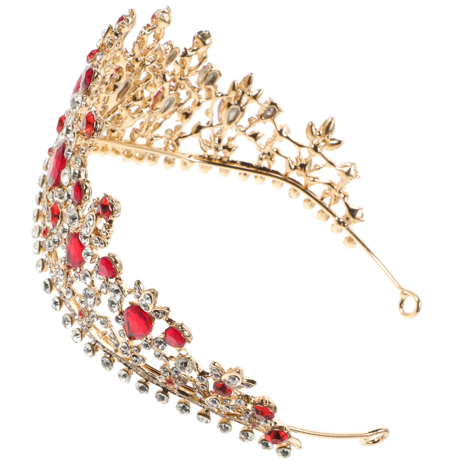 

Crown Hair Accessory Bridal Rhinestone Hoop Women Fashion Baroque Headband Crown Hairpiece For Wedding Party Evening Use Long