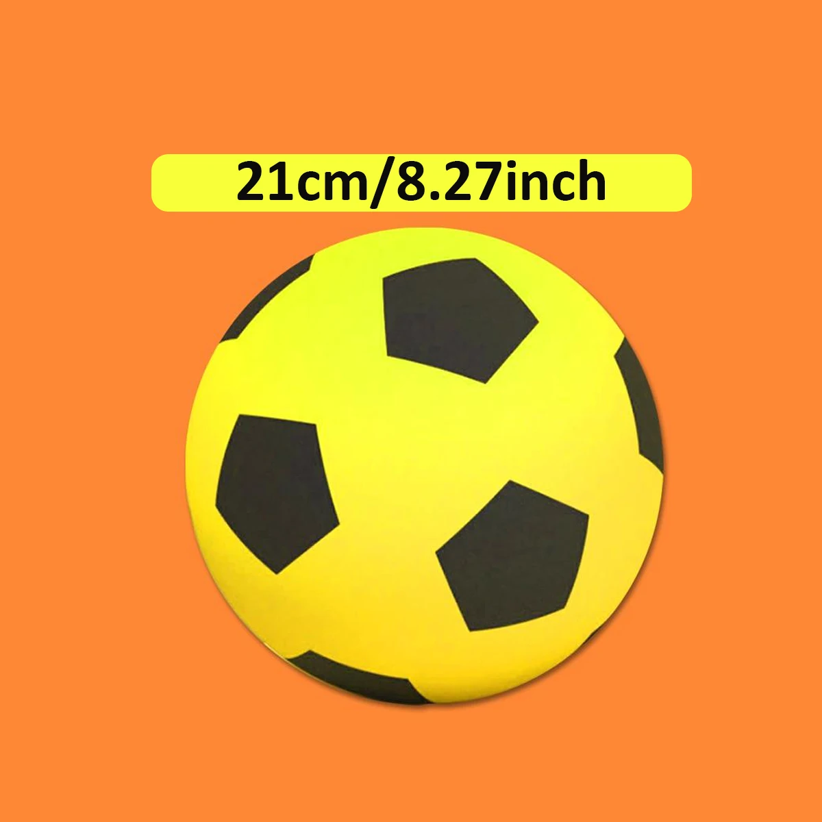 1PC Stille Foam Voetbal |   Zacht, PU-materiaal met hoge rebound |   Stille trainingsbal voor binnen