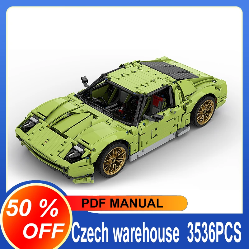 3694Pcs nuovo MOC-119000 Lambo Green Super Sports Car compatibile 42115 blocchi mattoni Puzzle educativi giocattoli regali di compleanno