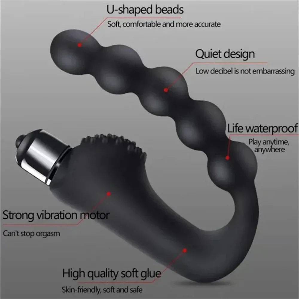 10 Speeds Anal Plug Dildo Vibrator Portable G-Spot Vibration Prostate Massager For Woman Men Couples Sex Toy Anal Bead Butt Plug