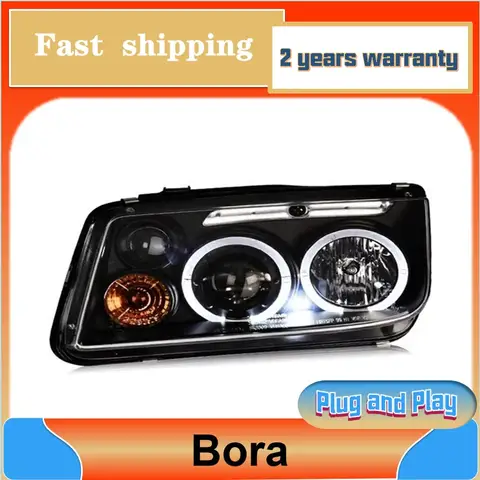Car Styling for VW Bora Headlight 1999-2005 Bora Headlamp DRL Turn Signal Low High Beam Projector Lens