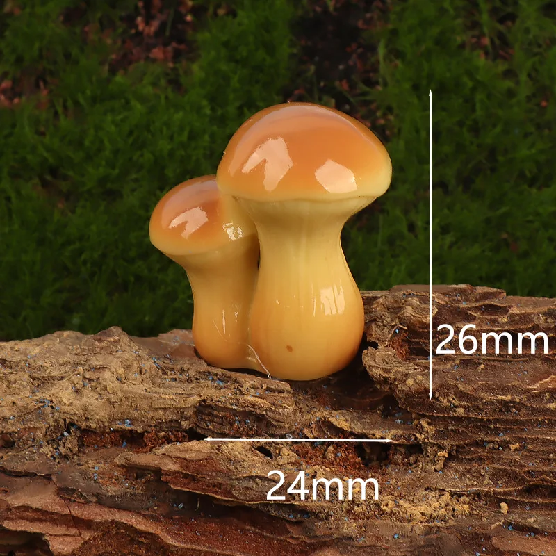 Moos-Mikrolandschaft Kreative Simulation Dschungel-Pilz-Bonsai Gartenarbeit DIY Landschaftsdekoration Zubehör Kleine Ornamente – Detail 7