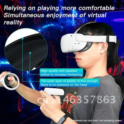 Head Strap VR For Oculus Quest 2 Vr Helmet Soft Headband Cushion Removable Professional VR Headsets Pad For Oculus Quest 2