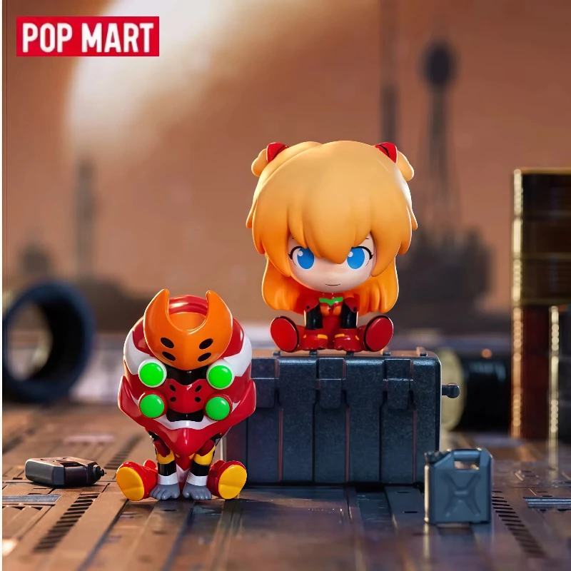 Popmart Gong Eva Neon Genesis Evangelion Super Mini Figurine Blind