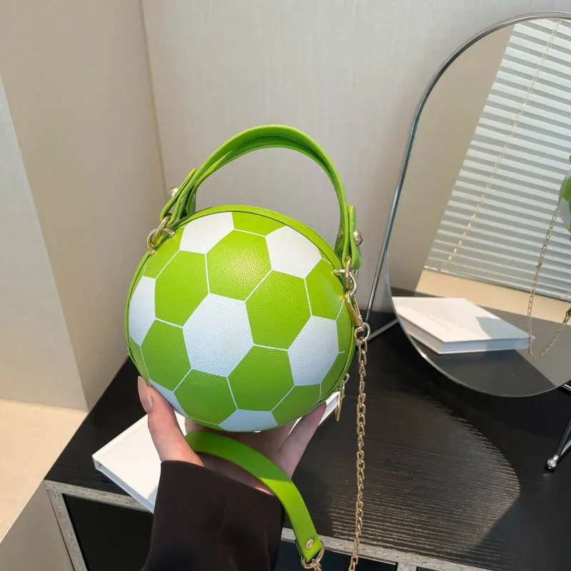 

Fashion Women Handbag Round Basketball Football Barrel-shaped PU Leather Adjustable Strap Multifunctional Crossbody Shoulder Bag