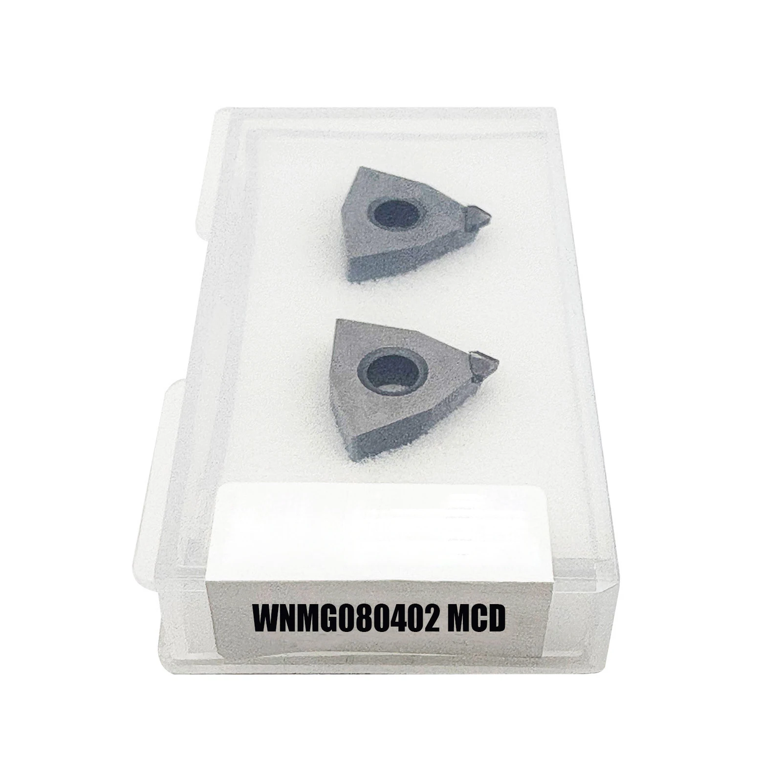 

2pcs Single Crystal Diamond Carbide Milling Inserts WNMG0804 MCD Mirror Finish For Acrylic, Gold, Silver, Copper, Aluminum alloy