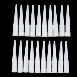 20pcs Universal Caulking Nozzles Glass Glue Nozzles Sealant Silicone Gun Mouth