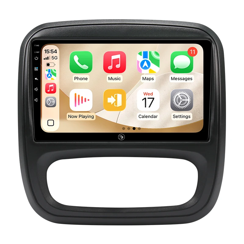 AINAVI Autoradio mit kabellosem Carplay und Android Auto für Renault Trafic 3 und Opel Vivaro, 2-DIN-HD-IPS-Touchscreen-Autoradio, GPS-Navigation, 4G, WLAN, BT 5.0, FM, RDS, DSP, SWC,