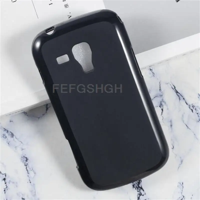 Anti-knock Soft TPU Phone Case For Samsung Galaxy S Duos S7562 GT-S7562 S7560 S7580 S7582 Silicone Cover Bumper Tempered Glass