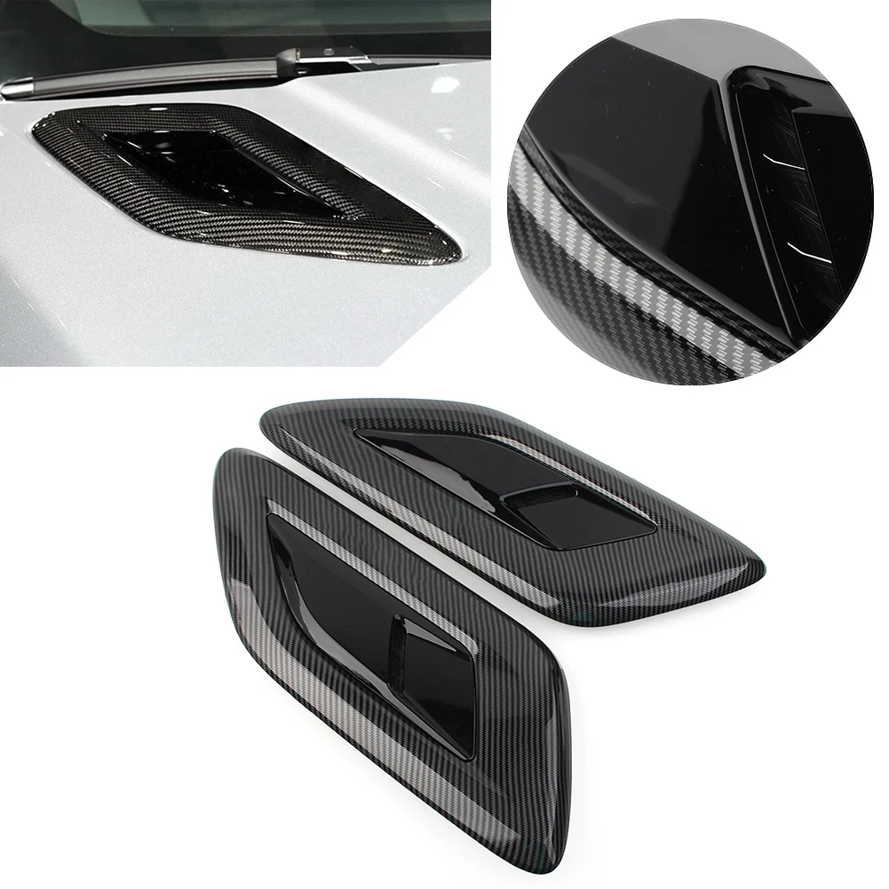 

1x New Version Car Hood Vent Louver Cover Trim Left/Right For Land Rover Range Rover Sport 2014+ LR128557 LR128556