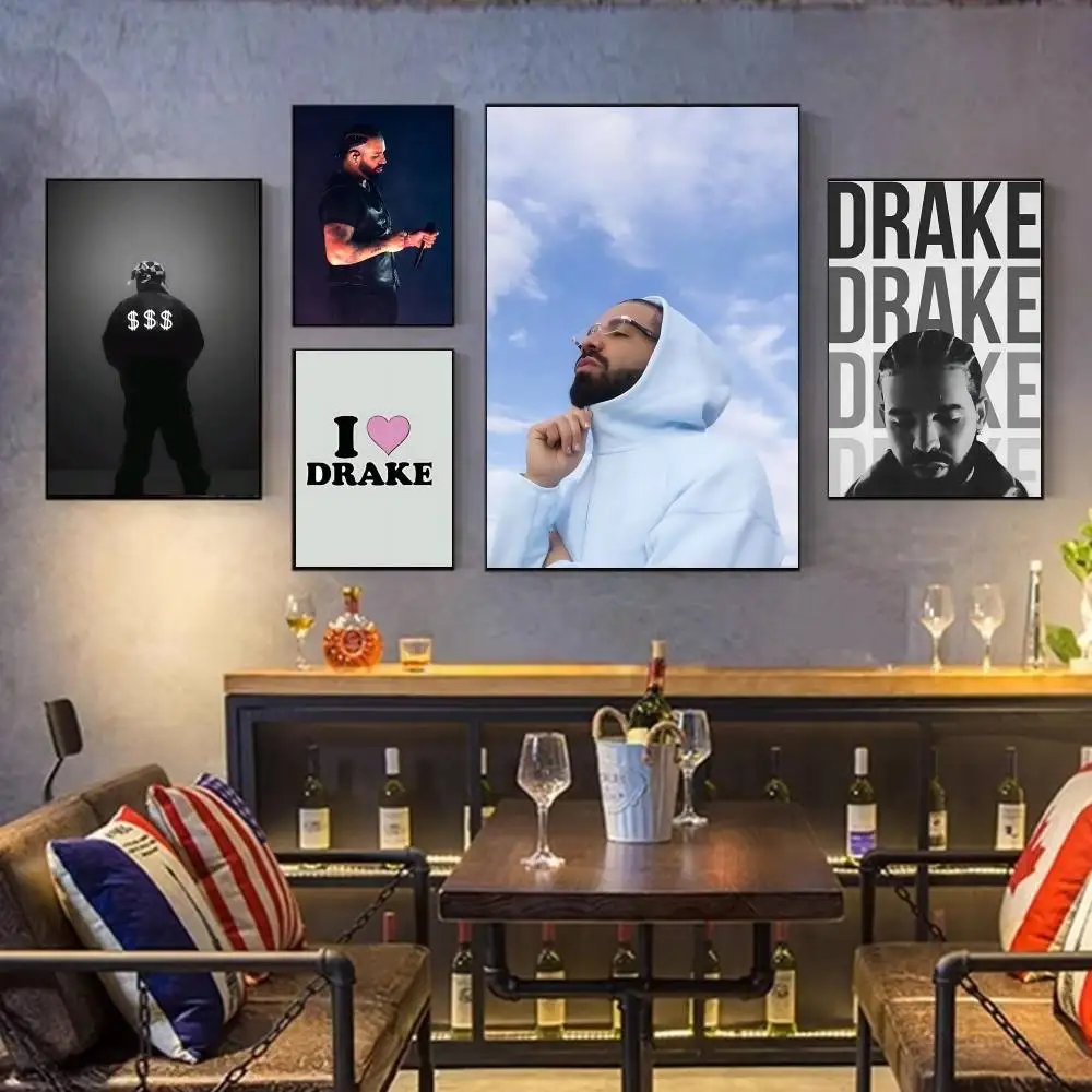 

Rapper D-Drake Artists Canvas Painting for Living Room Home Decor Poster Fans Gifts-unframed