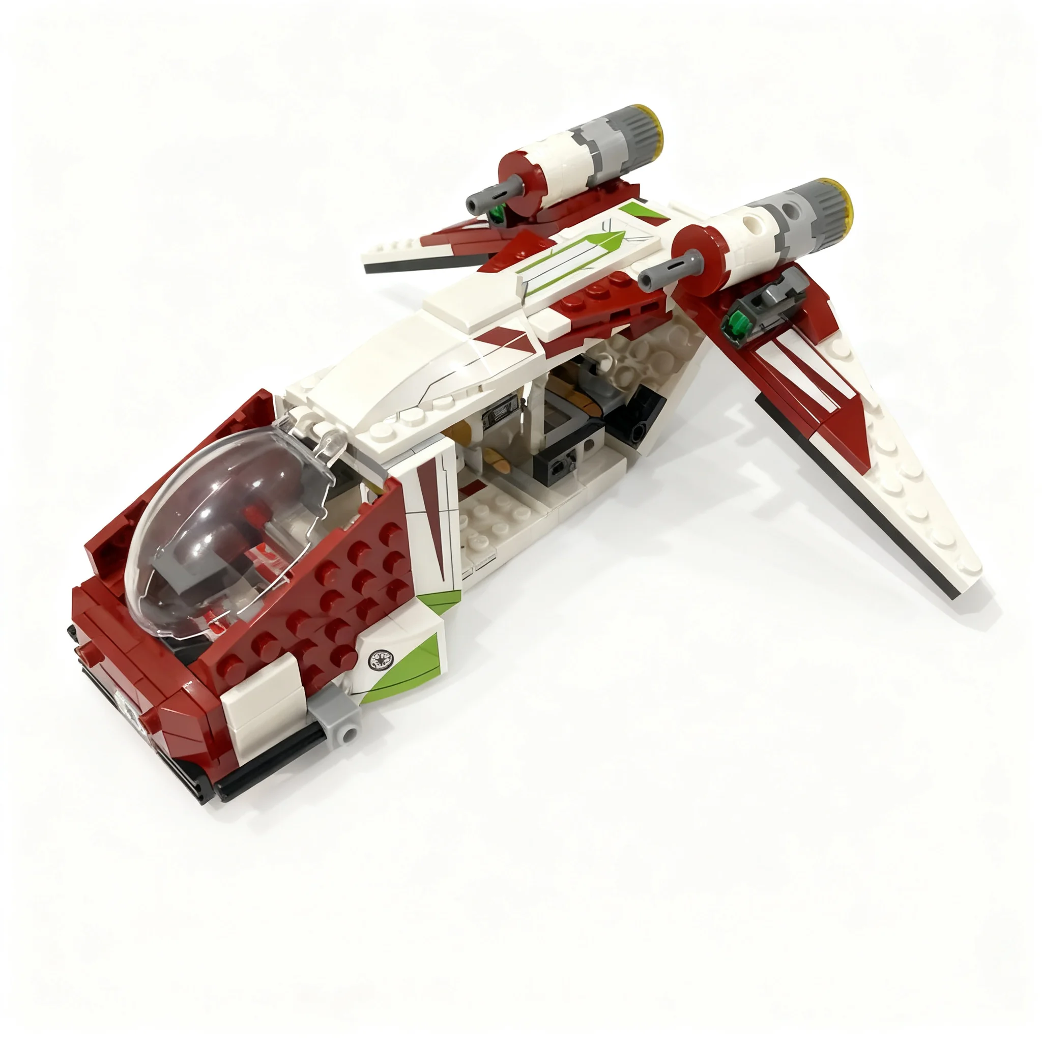 213pcs MOC Star Battle Republic Gunship Side Build Model Building Blocks Toys Construction Christmas Gift Creative DIY Education