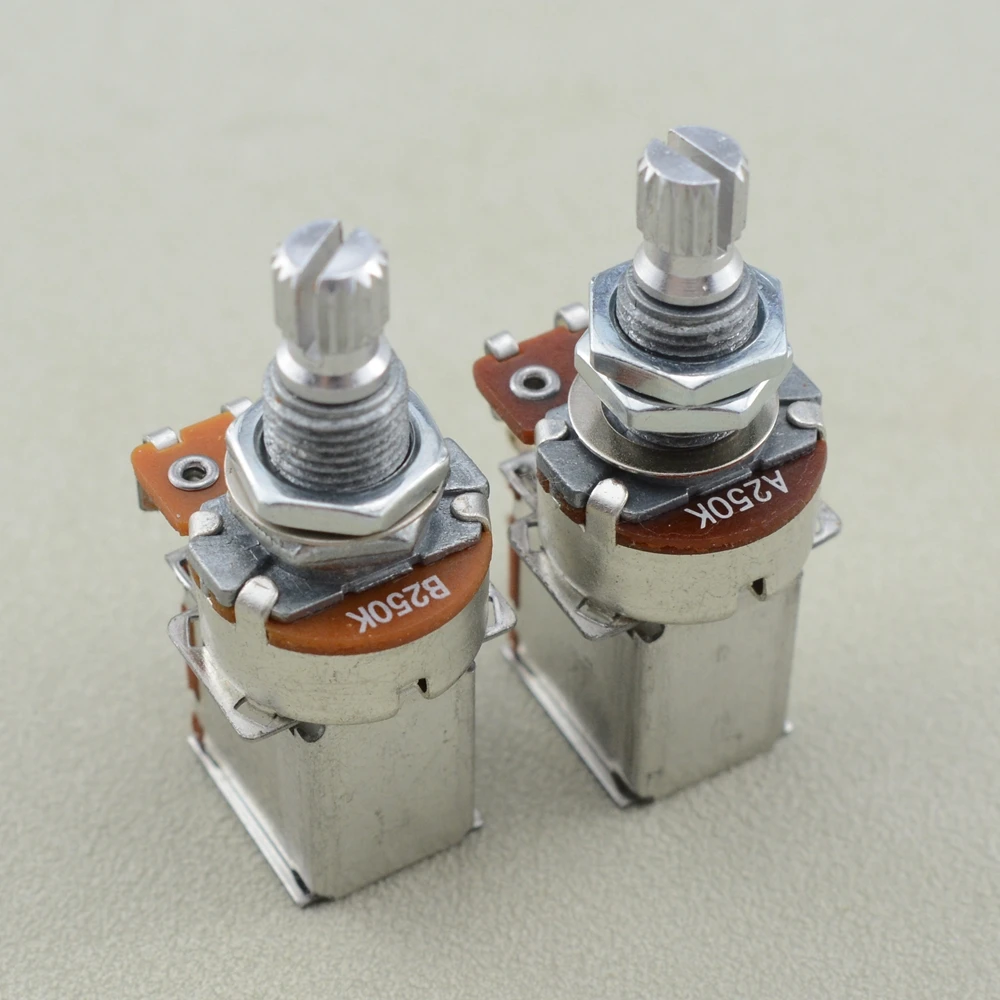 1 Piece Alpha  Push Pull  Potentiometer(POT)  For Electric Guitar Bass  25K/B50K/250K/500K- KR(Origin)