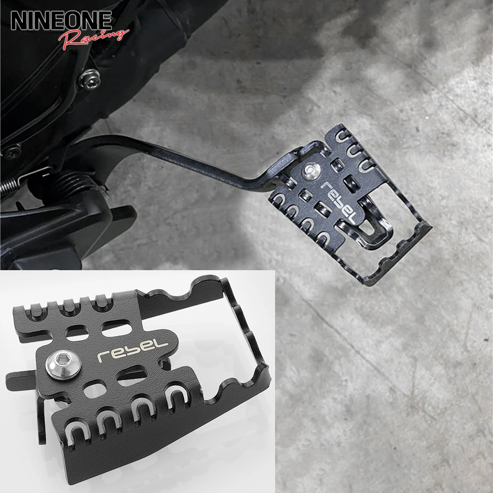 

Motorbike Rear Foot Brake Lever Pedal Enlarge Extension Rear Brake Peg Pad Extender Fit For HONDA REBEL CMX 300 500 2017-2024