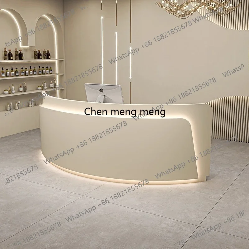 

Горячая распродажа: Минималистичные европейские стойки ресепшн с изогнутым дизайном, роскошные эстетичные стойки ресепшн со светодиодной подсветкой, лучшие столы для лаунж-зон.