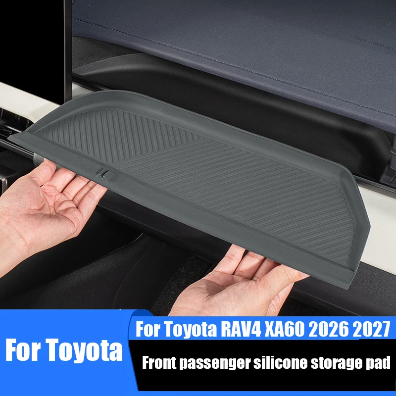

For Toyota RAV4 XA60 2026 2027 Silicone storage pad for passenger seat interior supplies