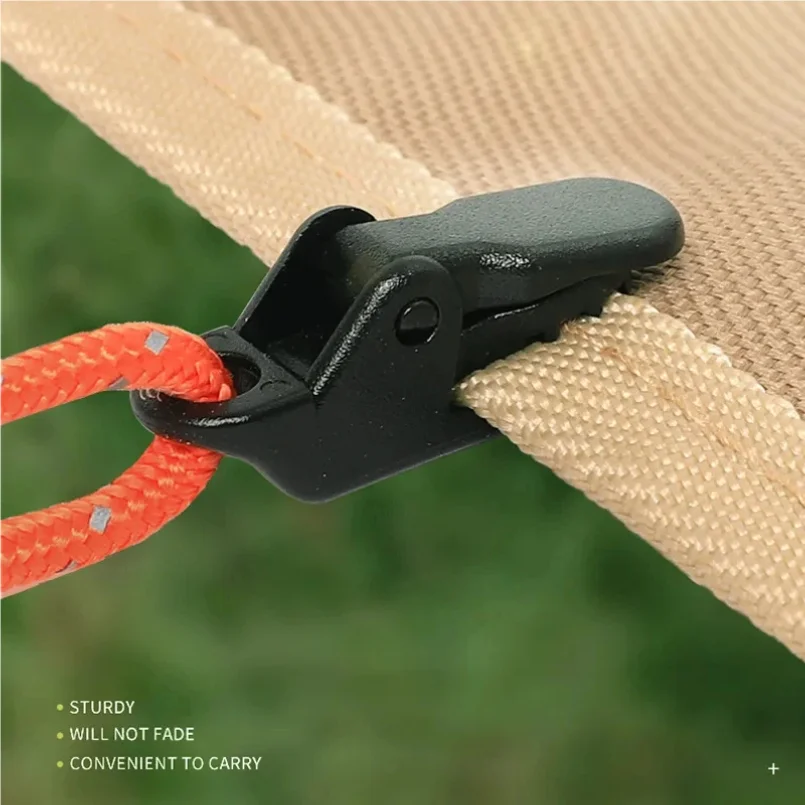 

Sturdy Camping Tent Clips (10/20/50pcs): Anti-Wind Crocodile Clamps – Fixed Tarpaulin & Tent Hooks for Outdoor Use