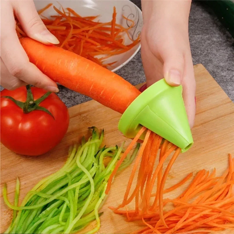 

Vegetable Fruit Spiral Shredder Peeler Multi-function Manual Shredder Device Potato Carrot Rotating Shredder Grater Kitchen Tool