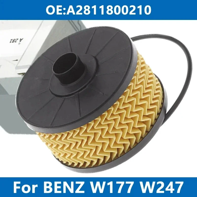 Car Oil Filter Kit A2811800210 For Mercedes Benz W177 W247 A160/180 A200 A250e B200 CLA GLA200 GLB200 SMART 453 0.9T 1.3T Engine