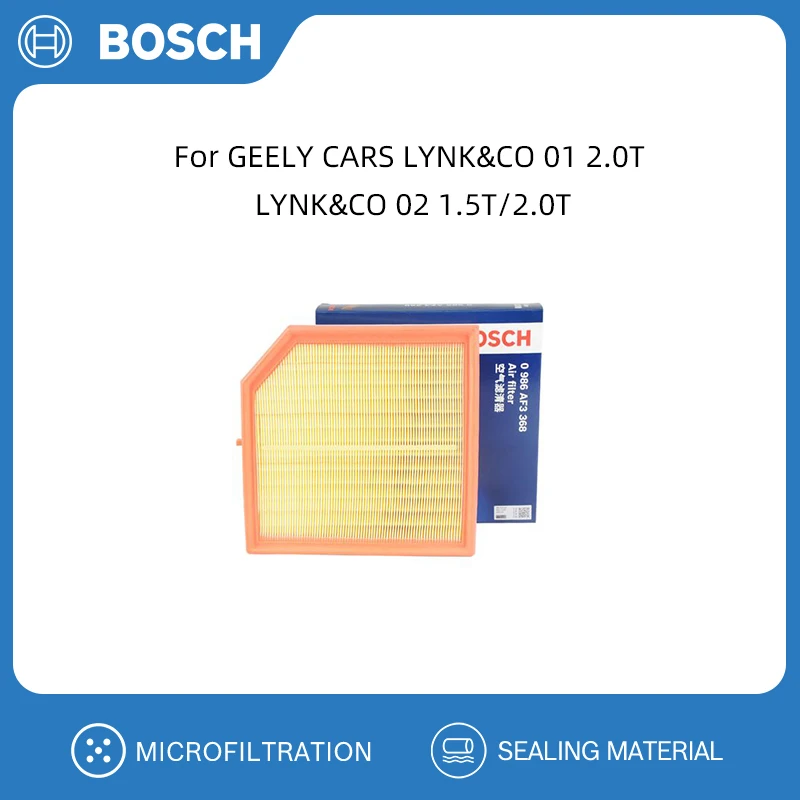 

Воздушный фильтр BOSCH для GEELY CARS LYNK & CO 01 2,0 T LYNK & CO 02 1,5 T/2,0 T, сменные автомобильные аксессуары 8888475602