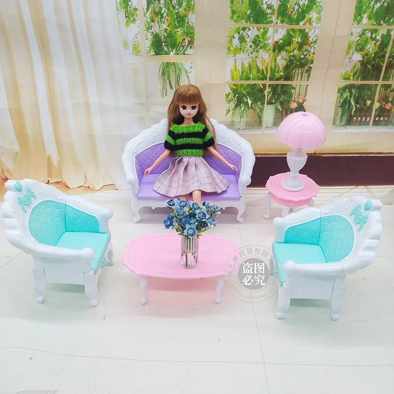 

Кукольный дом, игрушки, аксессуары, 1/6 1/8 1/12 BJD, куклы, имитация мебели, европейский диван, табуреты, стол, игровой домик, игрушки, принадлежности для кукол