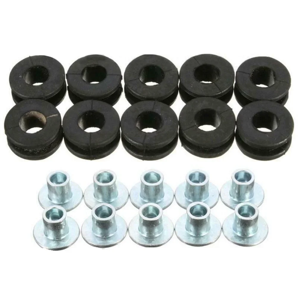 10PCS Motorcycle Rubber Grommets Bolt For Honda/Suzuki/Kawasaki/Fairing Motorcycle Motorcross Body Decoration Parts