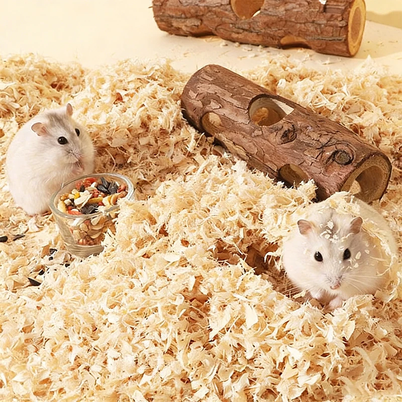 

Natural Soft Wood Shavings Small Pet Bedding Absorbent Deodorizing Sawdust for Hamster Syrian Hamster Rabbit Guinea Pig Parrot