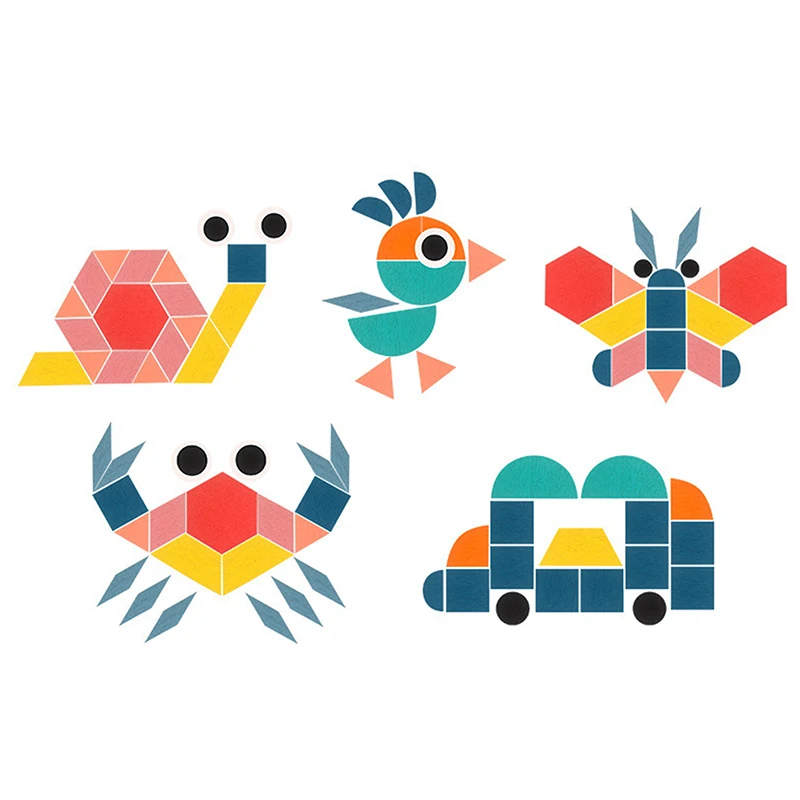 

180 шт. детские деревянные 3D головоломки Монтессори геометрической формы, набор досок для раннего образования, детские игрушки для детей