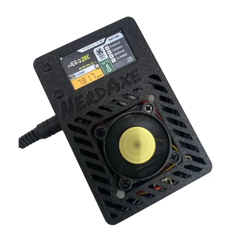 

AU33-Nerdaxe Miner Nerdminer 500Gh/S S19XP BM1366 ASIC Bitaxe Bitcoin Micro Miner Lottery Mining Miner With Display UK Plug