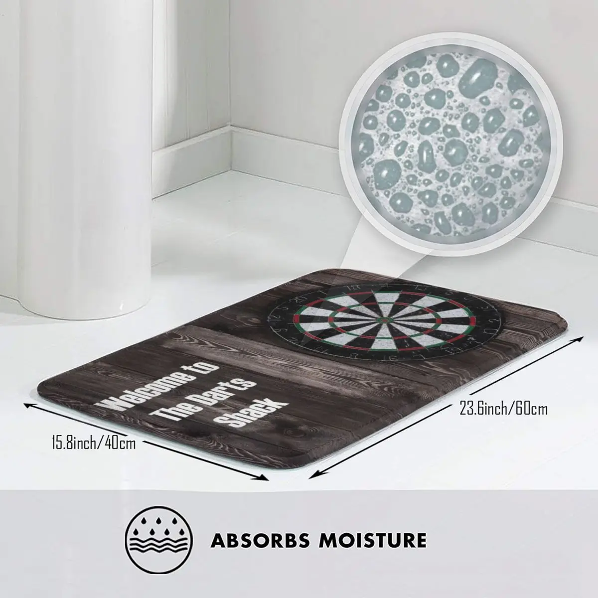 Dardo alvo impressão jogo antiderrapante capacho tapete almofada tapete para cozinha entrada casa sala de estar footpad esteiras