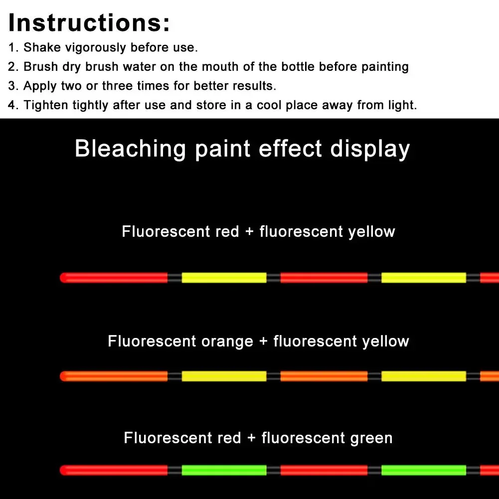 DIY Angeln Float Fluoreszierende Farbe Speziell für Angeln Float Schwanz Reparatur Spray Farbe Sichtbare Float Spitze Schnell trocknende Farbe Farbe – Detail 9