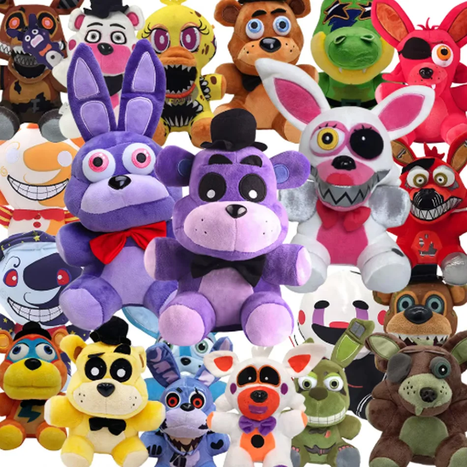 FNAF 18CM Plush Toys Bonnie Bear Foxy Cute Cartoon Stuffed Dolls Five Night at Freddy's Freddy Toys Gift for Children