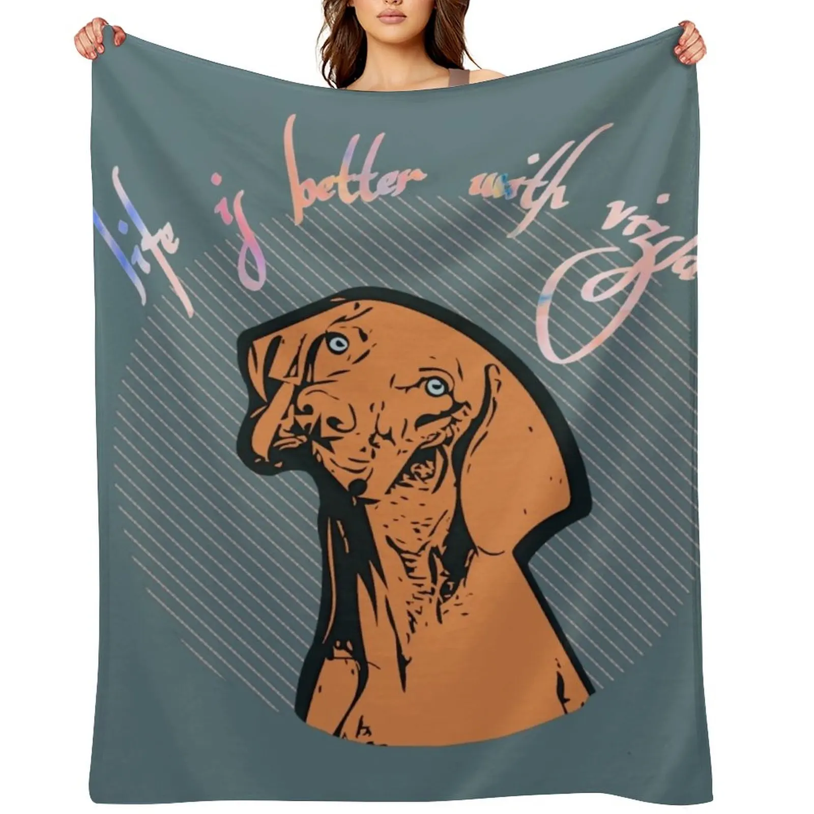 Hungarian Vizsla Pointer Dog Throw Blanket Travel christmas decoration Picnic Luxury Brand Blankets