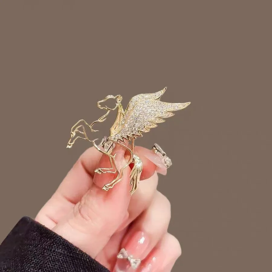 Vintage Horse Brooch Sophisticated Openwork Horse Brooch Pony Cutout Pin Timeless Equestrian Brooch For Jewelry Collection