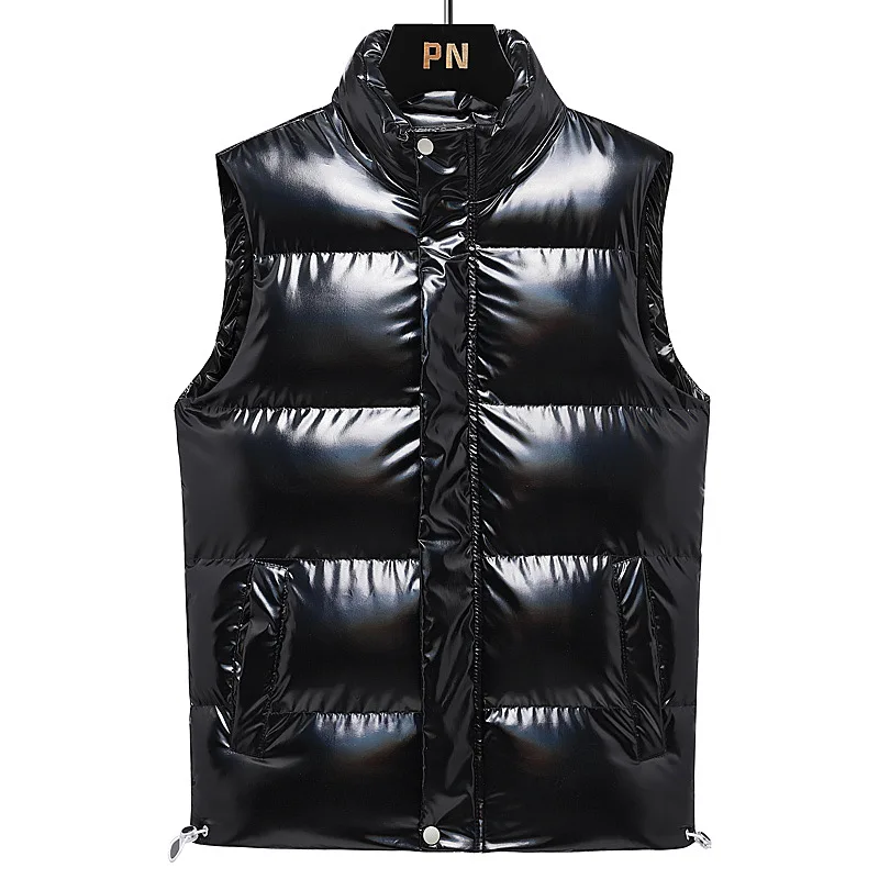 Winter High Quality Casual Men's Wear Solid Color Slim Fit Down Vest Couple Autumn/Winter Warm Down Cotton Vest Men's Clothing