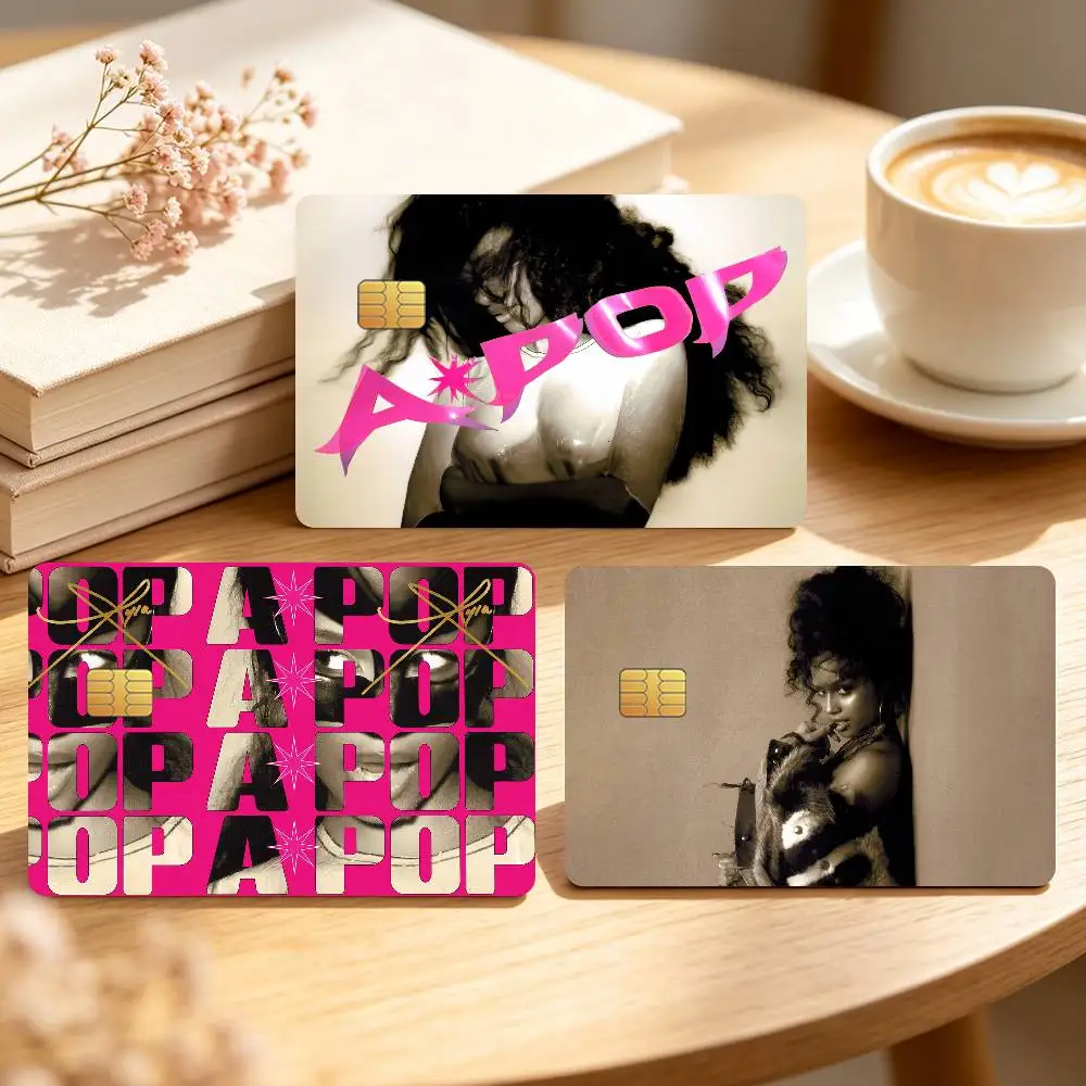 Singer T-Tyla Apop Credit Card Skin Stickers For Bank Bus Metro Cards Waterproof Anti-Scratch Gift 4PCS