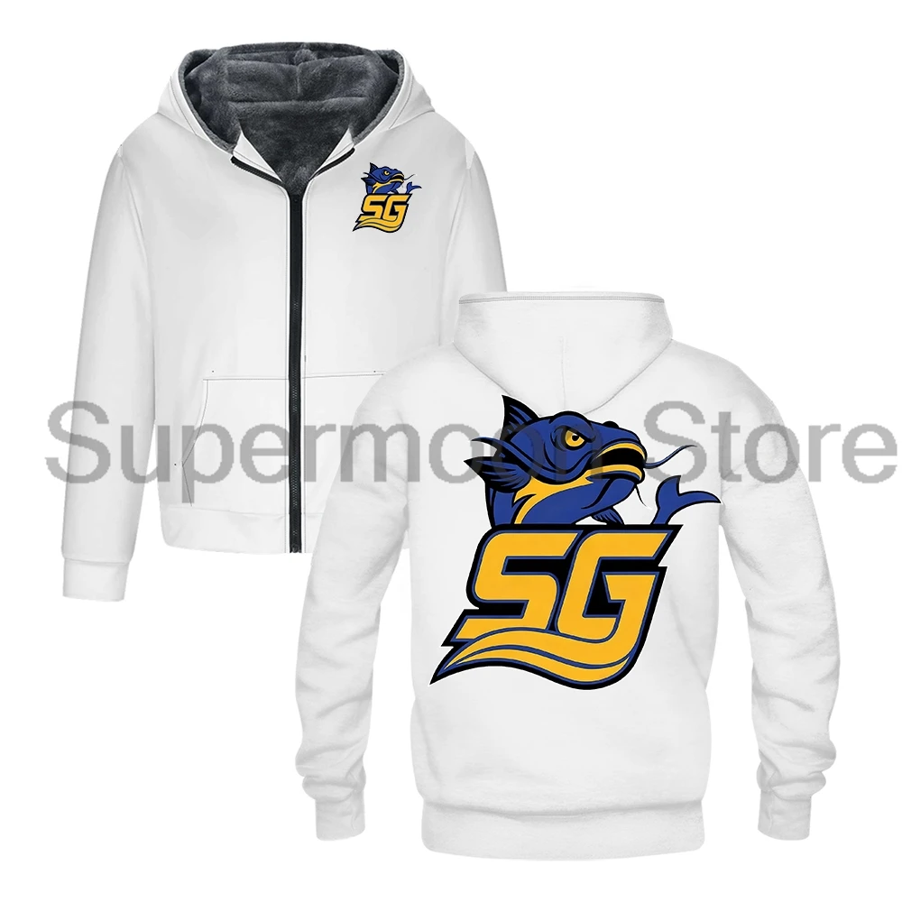 تشاد باورز جنوب جورجيا سمك السلور سستة هوديس للجنسين طويلة الأكمام الشارع الشهير النساء الرجال سترة سترات معطف الشتاء