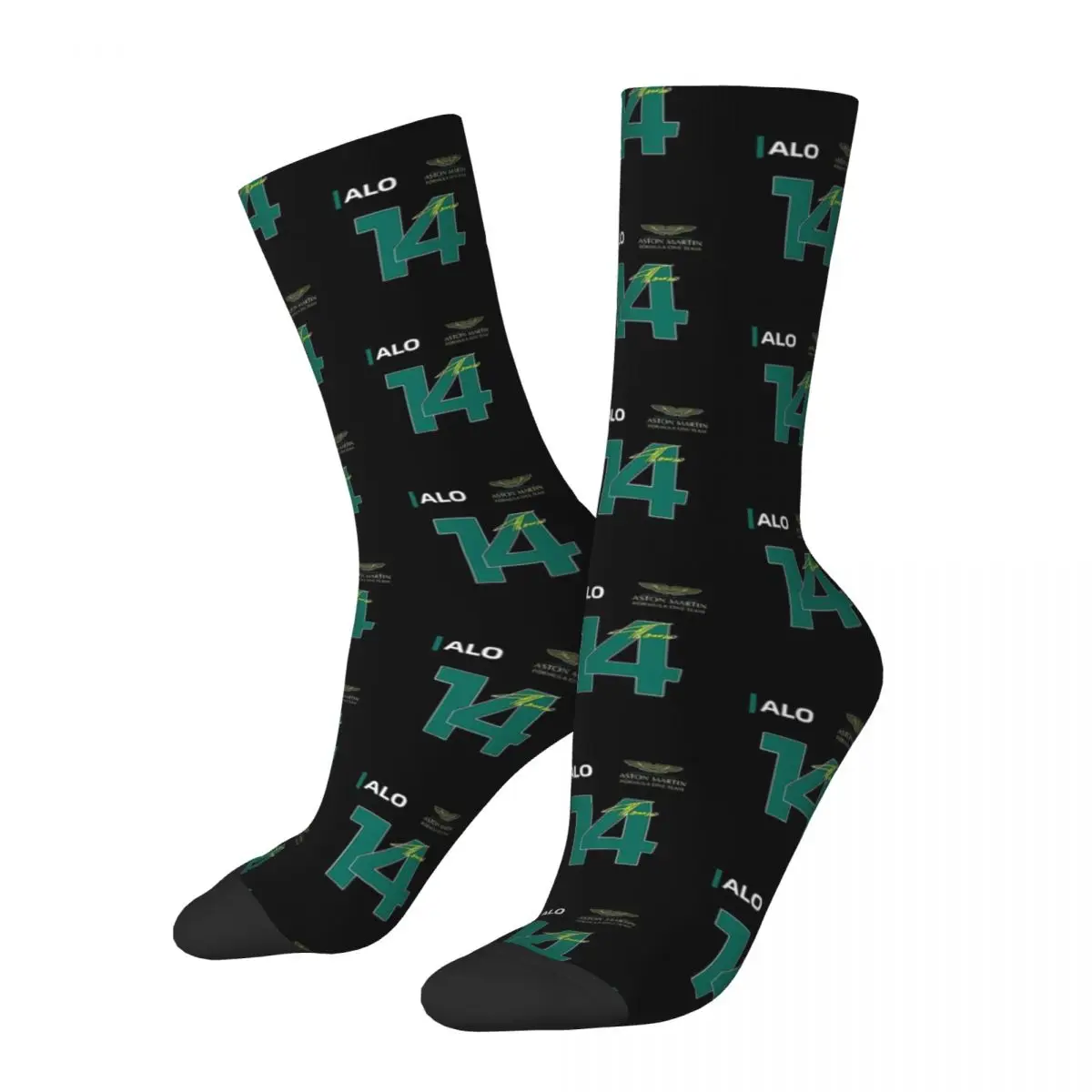 

Fernando Alonso 14 F1 - Formula One cosy Unisex Socks Outdoor Interesting Four Seasons Socks