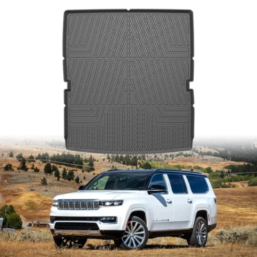 

Cargo Liner for Jeep Wagoneer/Jeep Grand Wagoneer 2022-2025 2026 Non L All Weather Cargo Mat Rear Trunk Liner Behind The 2nd an